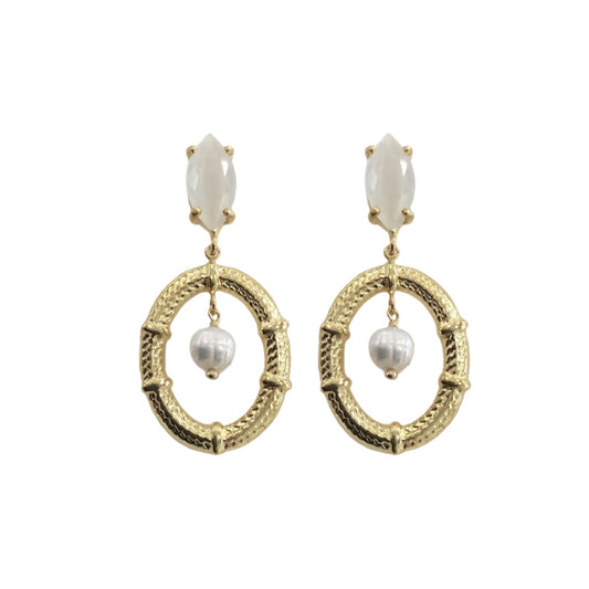 Brincos Prata Dourada MACE