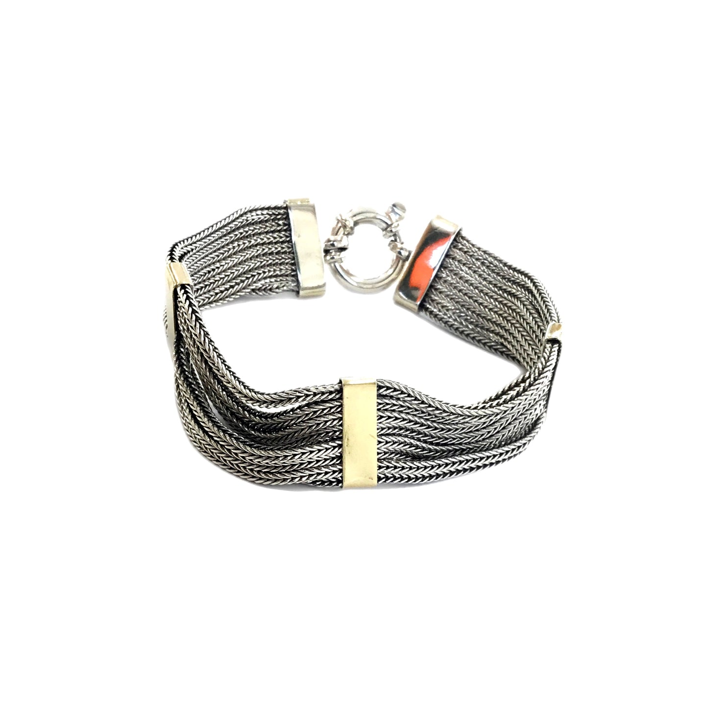 Pulseira Prata/Ouro MACE