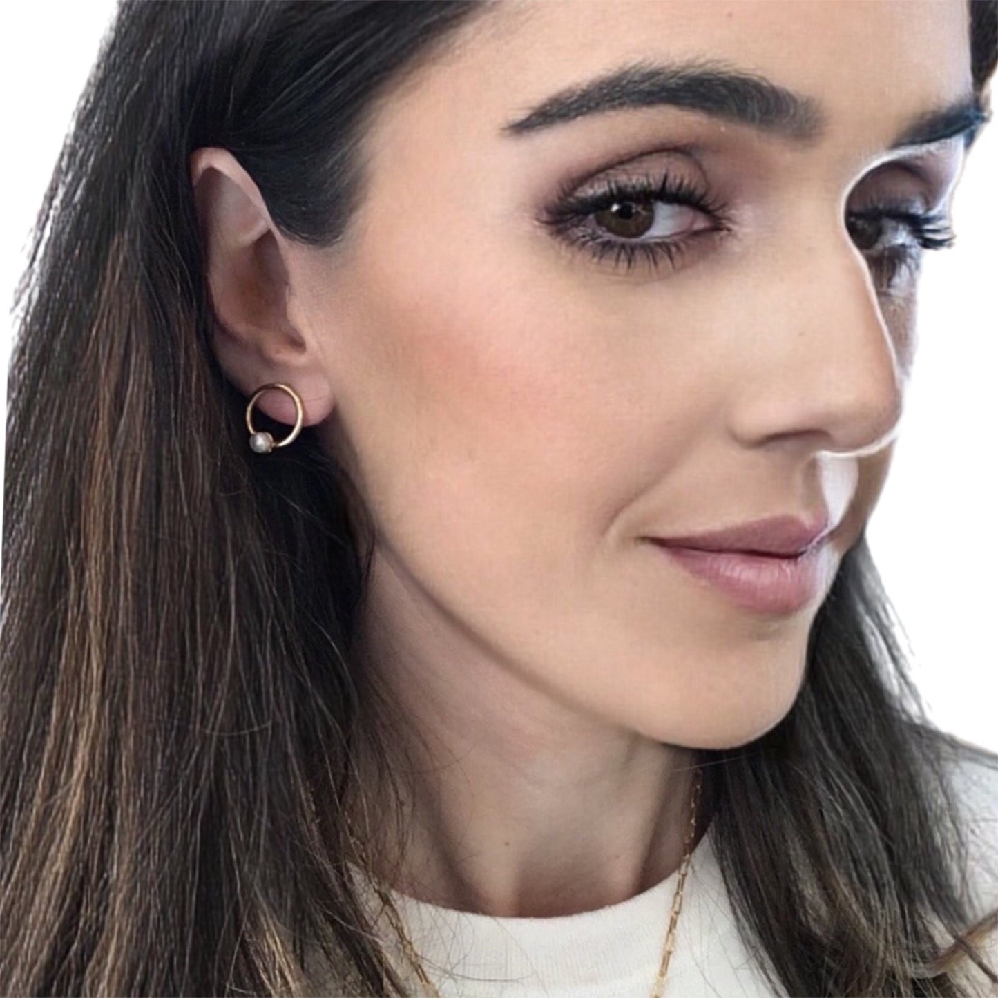 Brincos Prata Dourada MACE