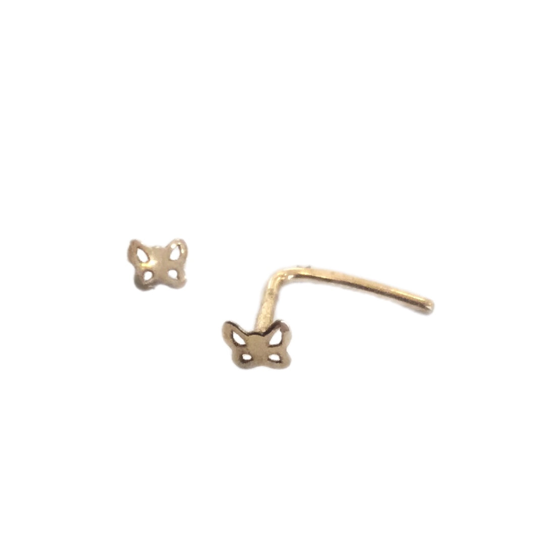 Piercing Nariz Borboleta 2mm Ouro MACE