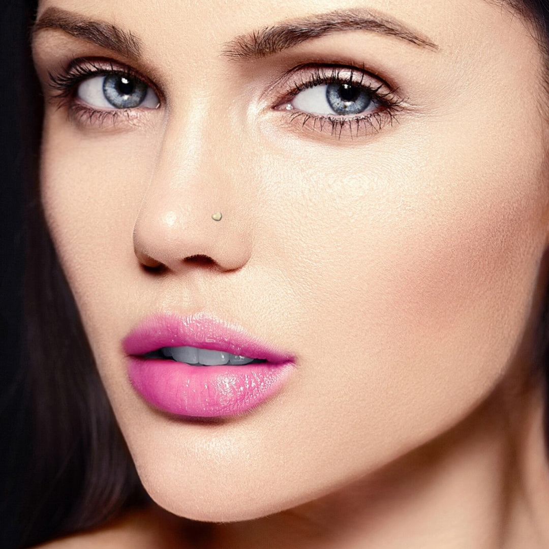 Piercing Nariz Coração 2mm Ouro MACE