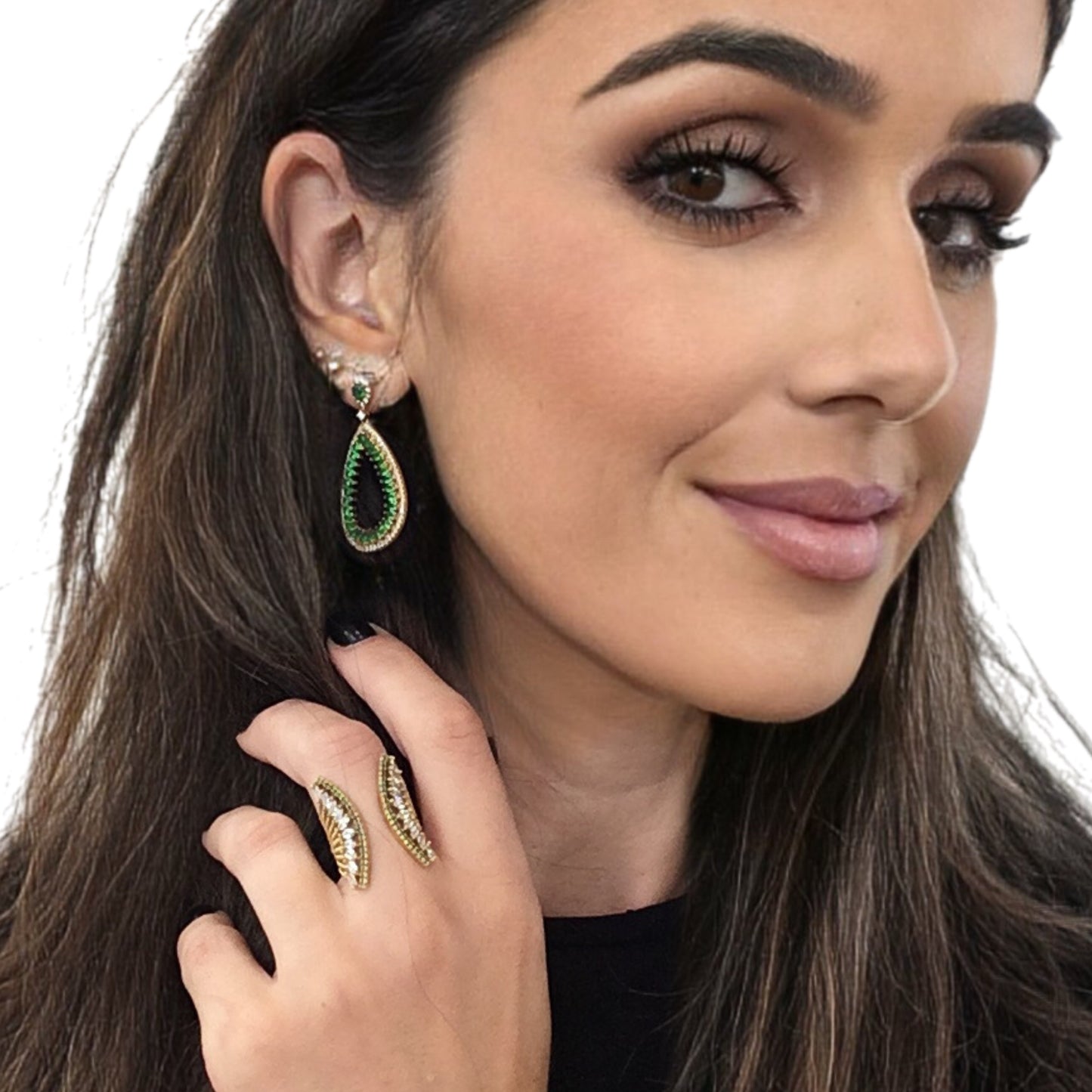 Brincos Prata Dourada MACE